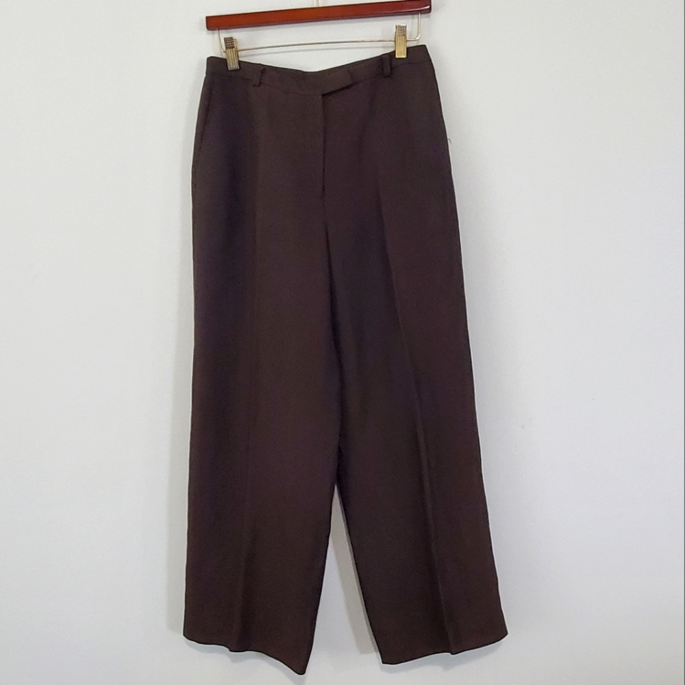 Ann Taylor Brown Wide Leg Trousers